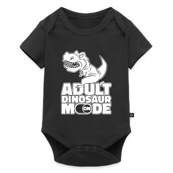 Mode dinosaure sur dinosaure adulte - Body à manches courtes Premium Bébé - noir - Devant