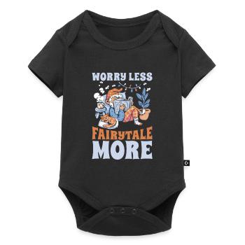 Book, Bookworm, Bookworm, Cat, Book Fairy - Baby Premium short-sleeve bodysuit - black - Front