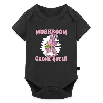 Cueillette de champignons Reine Champignon Nain - Body à manches courtes Premium Bébé - noir - Devant