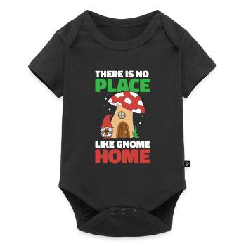 Mushroom pickers Mushrooms Mushroom dwarf - Baby Premium short-sleeve bodysuit - black - Front