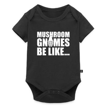Mushroom pickers Mushrooms Mushroom dwarf - Baby Premium short-sleeve bodysuit - black - Front