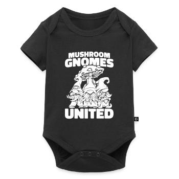 Mushroom pickers Mushrooms Mushroom dwarf - Baby Premium short-sleeve bodysuit - black - Front