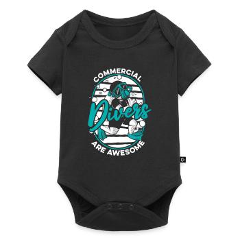 Diving Diver Commercial Diving - Baby Premium short-sleeve bodysuit - black - Front