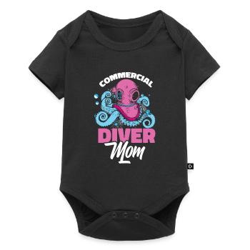 Plongeuse Mère Plongée Commerciale - Body à manches courtes Premium Bébé - noir - Devant