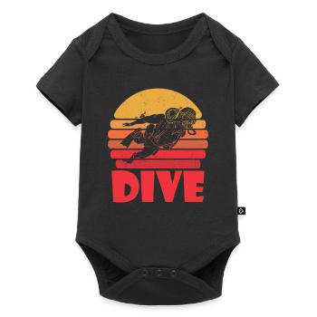 Diving Diver Commercial Diving - Baby Premium short-sleeve bodysuit - black - Front