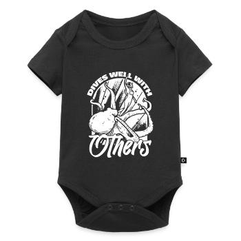 Plongeurs Plongée commerciale - Body à manches courtes Premium Bébé - noir - Devant