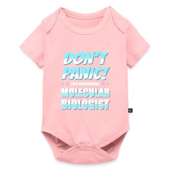 Biologie Biologe Witzig Molekularbiologe - Baby Premium Kurzarmbody - Rosa - Vorne