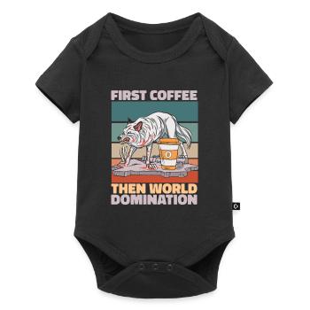 Wolf Coffee - Baby Premium short-sleeve bodysuit - black - Front