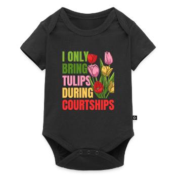 Tulipes Tulipes - Body à manches courtes Premium Bébé - noir - Devant