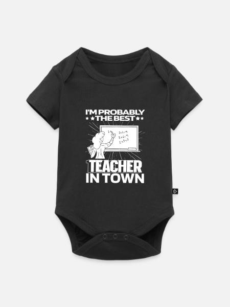 Lehrer Pädagoge - Baby Premium Kurzarmbody - Schwarz