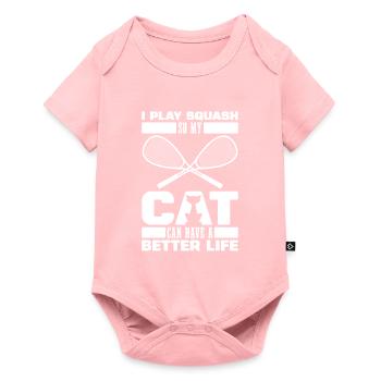 Squash - Baby Premium Kurzarmbody - Rosa - Vorne
