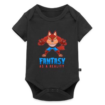 Furry Fandom Fursuits Fantasy - Body à manches courtes Premium Bébé - noir - Devant