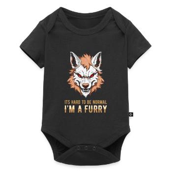 Furry Fandom Fursuits Cool - Body à manches courtes Premium Bébé - noir - Devant