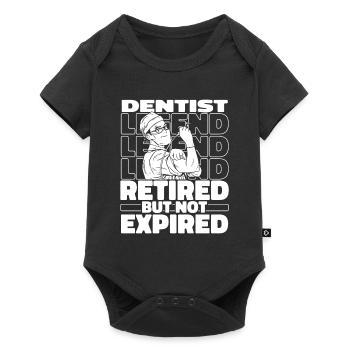 Retired Dentist Dentist - Baby Premium short-sleeve bodysuit - black - Front