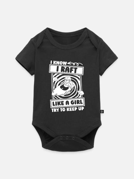 Rafting - Baby Premium Kurzarmbody - Schwarz