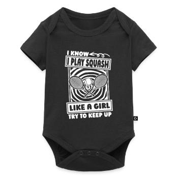 Squash - Baby Premium short-sleeve bodysuit - black - Front
