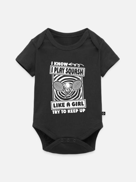 Squash - Baby Premium Kurzarmbody - Schwarz