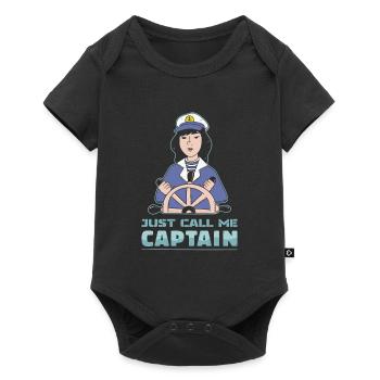 Voile Marins Voilier Filles Voilier Femmes - Body à manches courtes Premium Bébé - noir - Devant