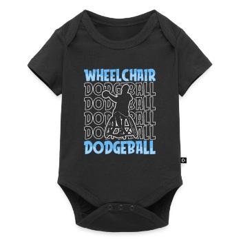 Fauteuil roulant de ballon chasseur - Body à manches courtes Premium Bébé - noir - Devant