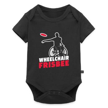 Frisbee Fauteuil roulant - Body à manches courtes Premium Bébé - noir - Devant