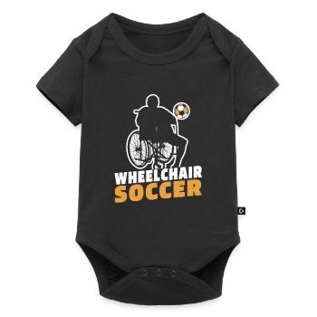 Soccer Soccer Fauteuil roulant - Body à manches courtes Premium Bébé - noir - Devant