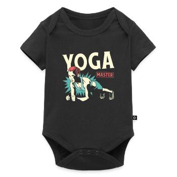 Yoga Cool - Body à manches courtes Premium Bébé - noir - Devant