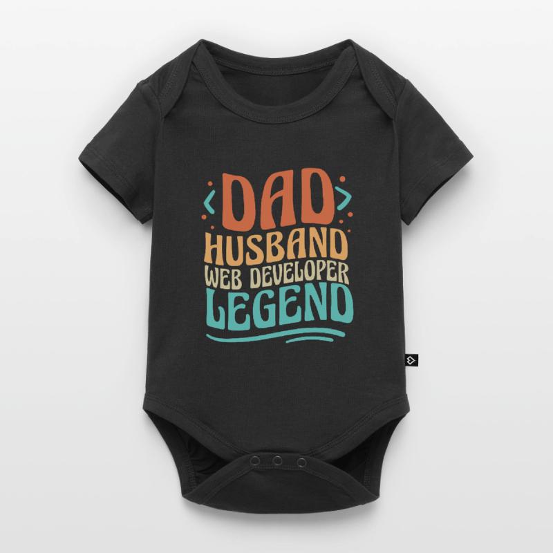 Web Developer Web Developer Father Baby Premium short-sleeve bodysuit
