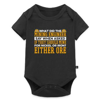 Engineer Lustig Mining Engineer - Baby Premium short-sleeve bodysuit - black - Front