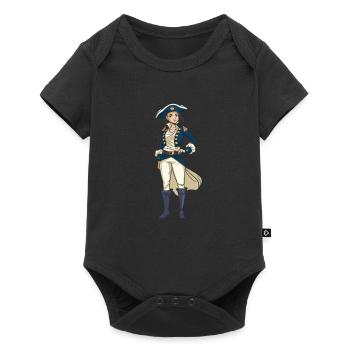 Voilier Voilier Voilier Femmes - Body à manches courtes Premium Bébé - noir - Devant