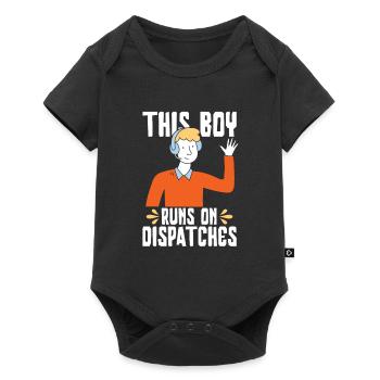 Garçon du centre de contrôle des appels d’urgence - Body à manches courtes Premium Bébé - noir - Devant
