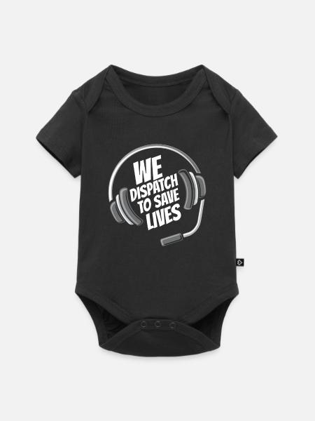 Notruf Leitstelle Einsatzzentrale Speichern - Baby Premium Kurzarmbody - Schwarz