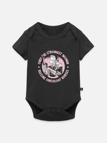 Krankenschwester Onkologische Krankenschwester - Baby Premium Kurzarmbody - Schwarz