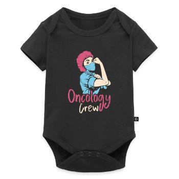 Nurse Cool Oncology Crew - Baby Premium short-sleeve bodysuit - black - Front