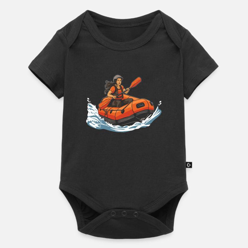 Rafting - Baby Premium Kurzarmbody - Schwarz