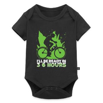 E Bike Electric Bike 3 6 hours - Baby Premium short-sleeve bodysuit - black - Front