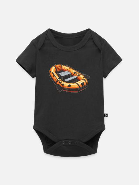 Rafting - Baby Premium Kurzarmbody - Schwarz