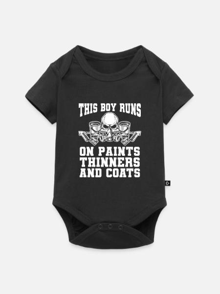 Maler Lackierer - Baby Premium Kurzarmbody - Schwarz