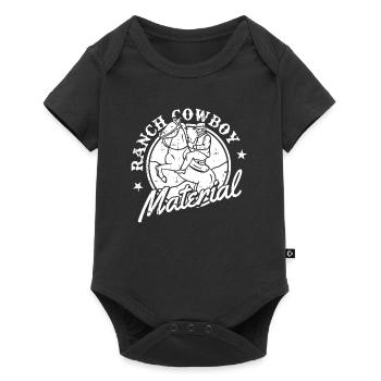 Rodeo Cowboy Lustig Ranch Cowboy - Baby Premium Kurzarmbody - Schwarz - Vorne