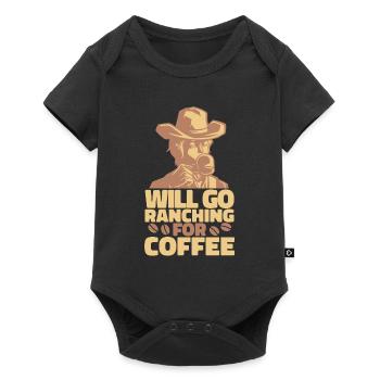 Rodeo Cowboy Coffee Ranch Cowboy - Baby Premium short-sleeve bodysuit - black - Front