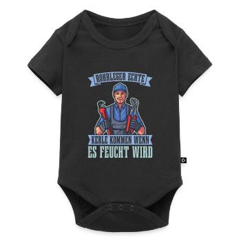 Rohrleitungsbauer Lustig - Baby Premium Kurzarmbody - Schwarz - Vorne