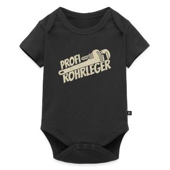 Rohrleitungsbauer Fachmann - Baby Premium Kurzarmbody - Schwarz - Vorne