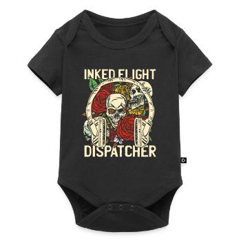 Emergency call control center operations center skull - Baby Premium short-sleeve bodysuit - black - Front