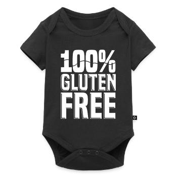 Sans gluten - Body à manches courtes Premium Bébé - noir - Devant