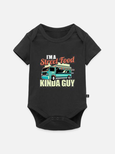 Straßenessen Kerl - Baby Premium Kurzarmbody - Schwarz