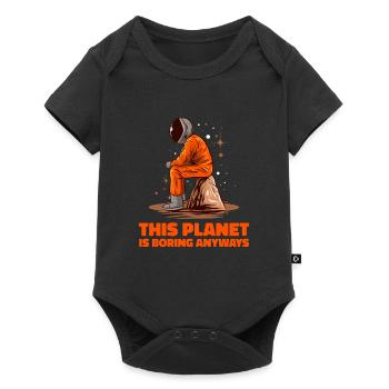 Space Space Sarcastic This Way Please - Baby Premium short-sleeve bodysuit - black - Front