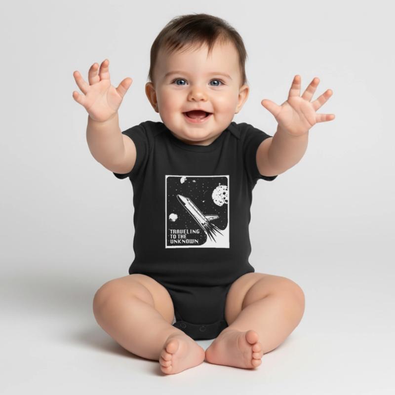 space, space, rocket, space colonization Baby Premium short-sleeve bodysuit