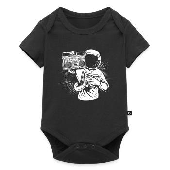 Ghetto Blaster Astronaute - Body à manches courtes Premium Bébé - noir - Devant