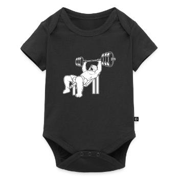 Powerlifting Powerlifter Tiger - Body à manches courtes Premium Bébé - noir - Devant