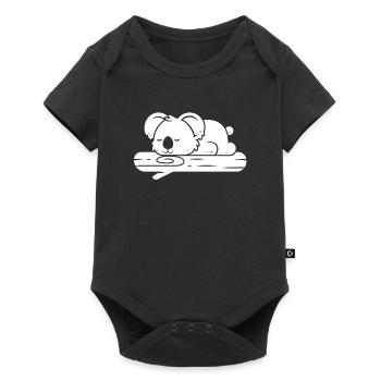 Koala Bear Branch - Baby Premium short-sleeve bodysuit - black - Front