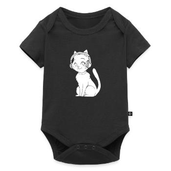 K Pop Kpop Korean Pop Cat - Baby Premium short-sleeve bodysuit - black - Front